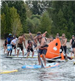Group of Men and Women on Paddleboards