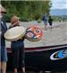 Man and Woman Playing Chinook Drums