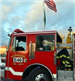 Fire Truck with American Flag