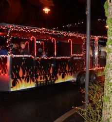 Truck Carrying People in the Parade