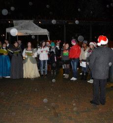 People Singing Christmas Carols