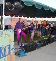 A Band Playing on Stage