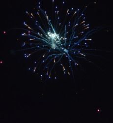Blue Fireworks