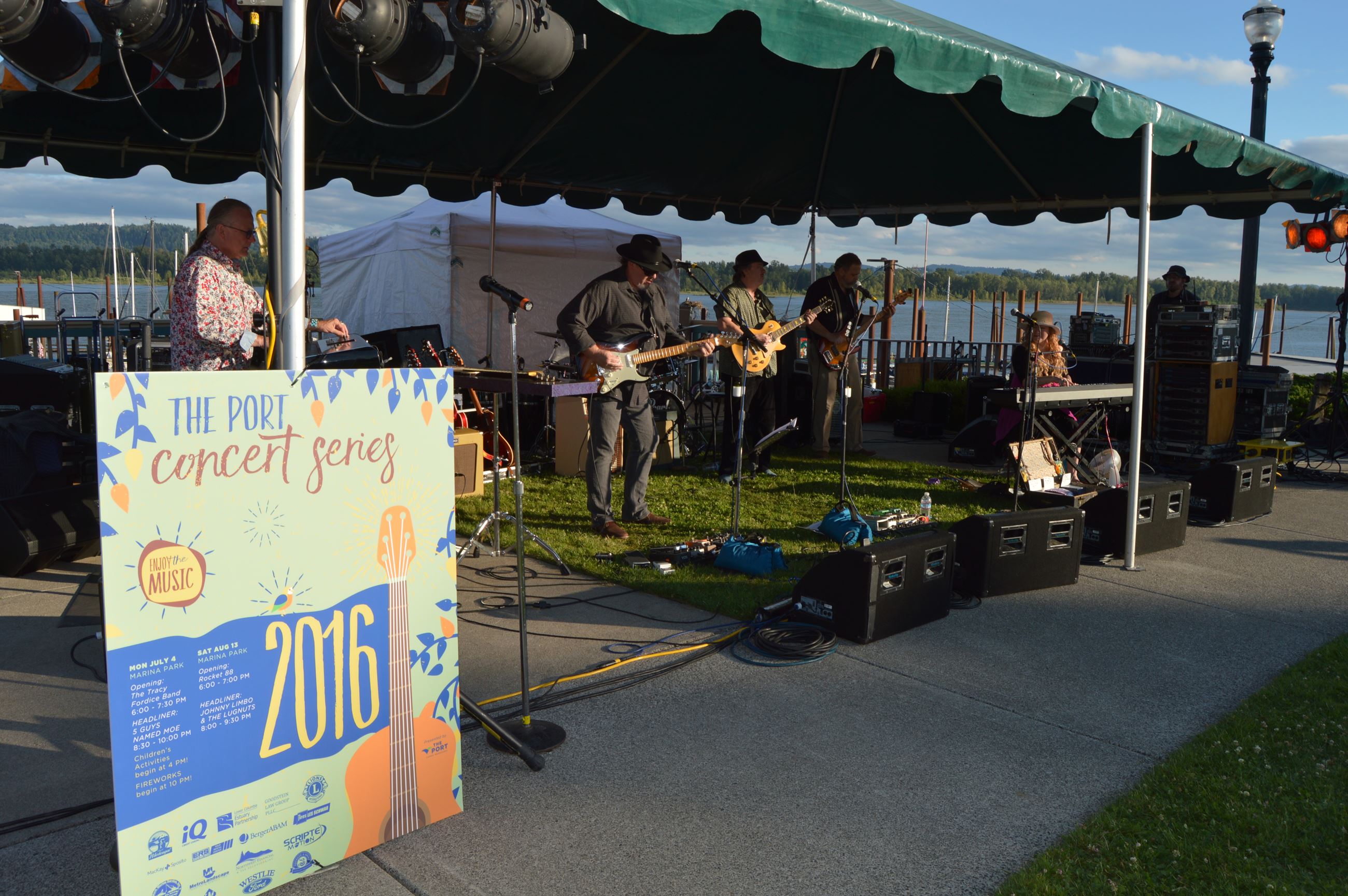 Band Playing on Stage